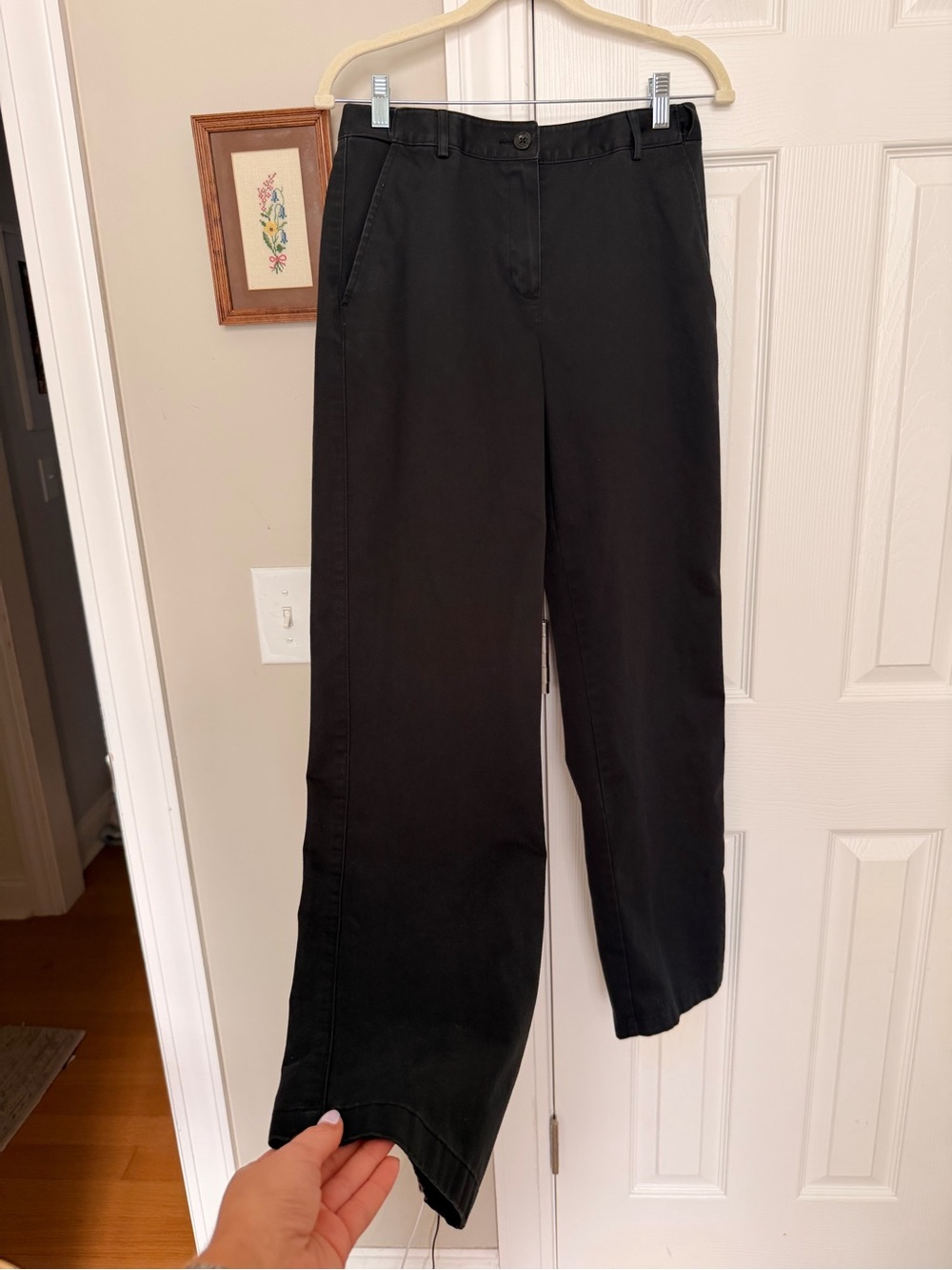 L.L. Bean Black Straight-Leg Women's Pants